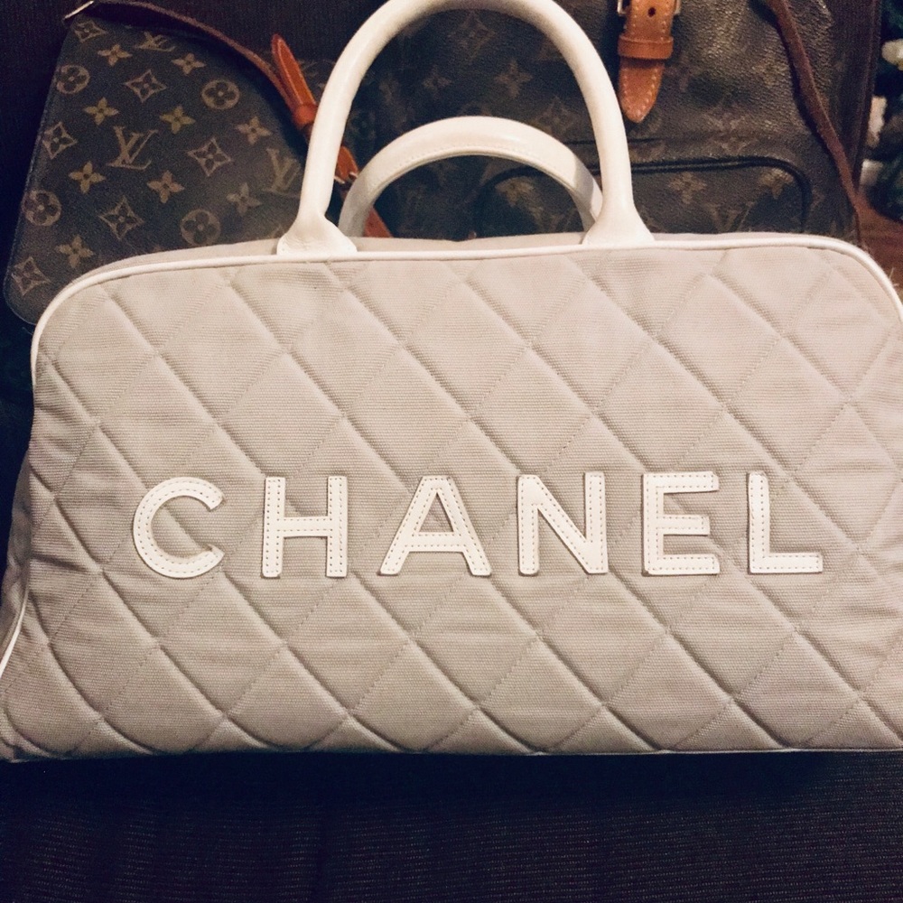 Authentic Chanel Bowler Tote, beautiful condition